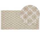 Beliani Rug AKBEZ Light Beige 50x80 cm Jute