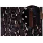 Beliani Rug AKSEKI Dark Brown 160x230 cm Leather