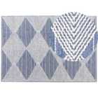 Beliani Rug DATCA Blue 160x230 cm Wool