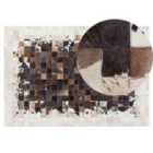 Beliani Rug OKCULU Brown 140x200 cm Leather