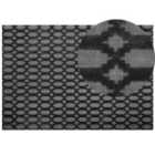 Beliani Rug CIZRE Dark Grey 160x230 cm Viscose