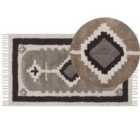 Beliani Rug GEYVE Beige 80x150 cm Cotton