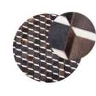 Beliani Rug ALPKOY Brown ? 140 cm Leather
