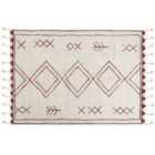 Beliani Rug KENITRA Off-White 160x230 cm Cotton