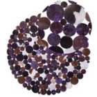 Beliani Rug SORGUN Violet ? 140 cm Leather