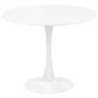 Beliani Dining Table BOCA White 90 cm 90 cm