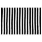 Beliani Outdoor Rug TAVAS Black/ White 140x200 cm