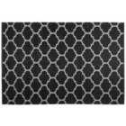 Beliani Outdoor Rug ALADANA Black/ White 160x230 cm Reversible