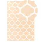 Beliani Outdoor Rug AKSU Beige 140x200 cm Reversible