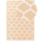 Beliani Outdoor Rug AKSU Beige 160x230 cm Reversible