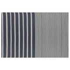 Beliani Outdoor Rug HALDIA Dark Blue 120x180 cm