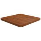 Vidaxl Square Table Top Dark Brown 40X40X2.5Cm Treated Solid Wood Oak