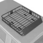 HOMCOM 90.7 kg Universal Roof Rack Basket, Steel Car Rooftop Luggage Holder