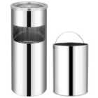 Ashtray Dustbin Hotel 30L Stainless Steel