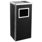 Ashtray Dustbin Hotel 45L Steel Black