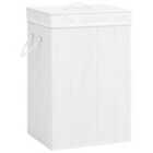 Bamboo Laundry Basket White 72L