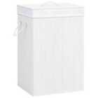 Bamboo Laundry Basket White