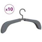 Extendable Clothes Hangers 10 Pieces Grey