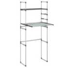 Washing Machine Shelf 77X52X192Cm Aluminium