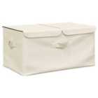 Storage Box Fabric 50X30X25Cm Cream