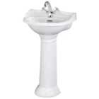 Bayswater Porchester Traditional 1 Tap Hole Basin with Full Pedestal - 500mm