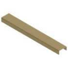 Linear Brushed Brass Trap Cover - 300mm