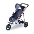 Teamson Kids Olivia's Little World - Pin Up Doll Jogging Stroller, Black