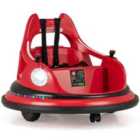 Costway 12V Kids Ride On Bumper Car with Dual Joysticks and 5 Light Effects-Red