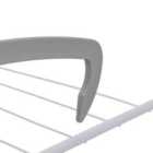 JVL Over the Radiator Clothes Airer with Folding Arms 5.5m, White