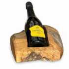 MSL 25Cm Teak Root Single Wine Holder