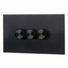 Retrotouch Retrotouch Aura Dimmer Rotary LED 3G Switch Black - Matt Black