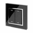 Retrotouch Crystal Ct Hue Wireless Light Switch Black