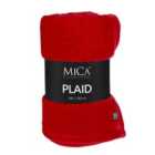 Mica Decorations Famke Fleece Plaid Red