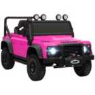 AIYAPLAY Kids Ride On Car, 12V Battery-Powered Electric Car with Remote Pink