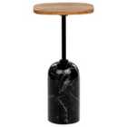 Beliani Side Table OASIS Metal Brown/ Black