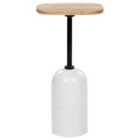 Beliani Side Table OASIS Metal White