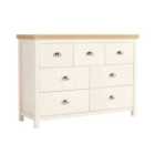 Home Source Avon Storage Chest Of 7 Drawers Off White