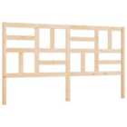 vidaXL Bed Headboard 186x4x104 cm Solid Wood Pine (818205)