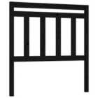 vidaXL Bed Headboard Black 81x4x100 cm Solid Wood Pine (814073)
