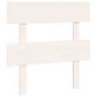 vidaXL Bed Headboard White 103.5x3x81 cm Solid Wood Pine (819056)