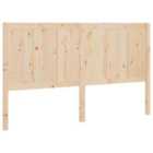 vidaXL Bed Headboard 125.5x4x100 cm Solid Pine Wood (818080)