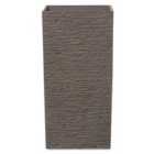 Beliani Plant Pot Gaza 35cm Dark Brown