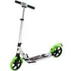 HOMCOM Folding Kick Scooter with Big Wheels for 14+ Teens Adult, Green