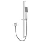 Bristan Square Riser Rail Shower Kit and Wall Outlet - Chrome