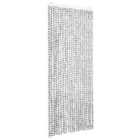 vidaXL Insect Curtain Light and Dark Grey 90x220 cm Chenille