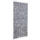 vidaXL Insect Curtain Silver 100x220 cm Chenille