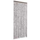 vidaXL Insect Curtain Brown and Beige 90x200 cm Chenille