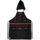 Original Products Man Apron with Detachable Hood - Black