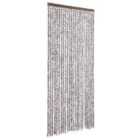 vidaXL Insect Curtain Brown and Beige 100x220 cm Chenille