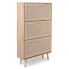 Finori Shoe Cabinet Bali 49A Sonoma Oak and Cane Print